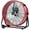 Red, variant on Acekid 30-inch Heavy Duty Industrial Drum Fan, 18000 CFM 3 Speed, High Velocity Metal Air Circulator for Garage Workshops, Black