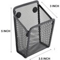 thumbnail image 3 of GIXUSIL Magnetic Mesh Pencil Holder, Metal Mesh Office Organizers Holder for Pens, Desk Whiteboard, 1Pcs, 3 of 5