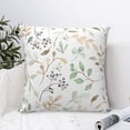 thumbnail image 6 of YFYANG Square Decorative Throw Pillow Case (Without Pillow Insert), Watercolor Plant Leaves Bedroom Sofa Car Cushion Cover, 26"x26", 6 of 9
