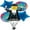Light Blue, variant on PMU Graduation Jumping Smiley Grad Balloon Bouquet | Jumping Grad Mylar Balloons | Jump for Joy Graduation Smiley Grad Balloon | Grad Foil Balloons | Green (5/Pkg) Pkg/1