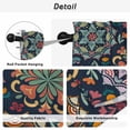 thumbnail image 5 of Vintage Flower Tier Curtains, Boho Abstract Colorful Ethnic Floral Light Filtering Kitchen Curtains, 2Pcs Rod Pocket Half Window Treatments Panels for Sink Cafe Cabinet Basement 27.5x45 Inches, 5 of 9