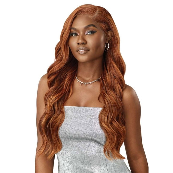 Outre Melted Hairline Swirlista Glueless Synthetic 5" Deep Parting HD Lace Front Wig - SWIRL 102