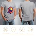 thumbnail image 5 of Hanmun Men's Satellite Planet T-Shirts Short Sleeve Cotton Round Crew Neck S T-Shirt Moisture Wicking Gray USA, 5 of 9