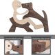 thumbnail image 3 of Handmade Wooden Statue, Puppy Wooden Carving Ornaments, Craft Figurine Wood Small For Home,office,l, 3 of 5