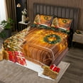 YST Christmas Tree Twin Quilt Bedding Set,Xmas Tree Bedspread Gifts for