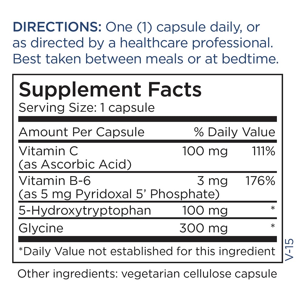 Metabolic Maintenance 5-HTP - Delivers 100 mg 5-Hydroxytryptophan - Supports Serotonin Pathways, a Positive Outlook & Restfuness - 60 Servings - 60 Capsules