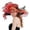 Red, variant on Visor Hats for Women Dress Wide Leaf Flower Bridal Shower Golf Hat for Men,Beige,One Size