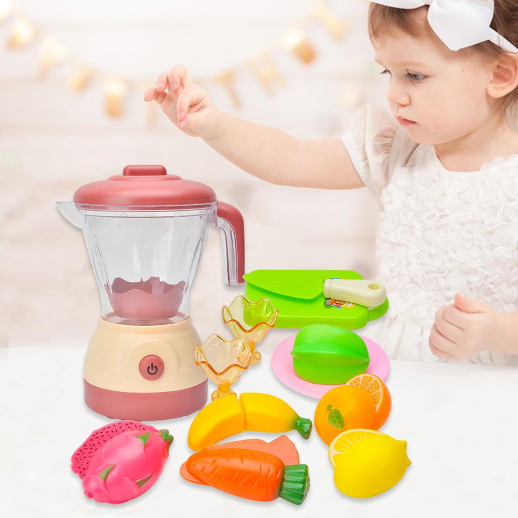Toy Blender Kitchen Kids Miniature Appliances Accessories Maker Smoothie  Juicer Tiny Play Pretend Playset Real Toys 