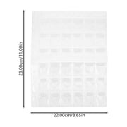 OUNONA PVC Packing Storage Bag with 36 Grid Compartments for Button Sample and Jewelry Organizer