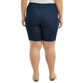 thumbnail image 3 of Just My Size Women's Plus Elastic Waist Stretch Bermuda Shorts, 3 of 5