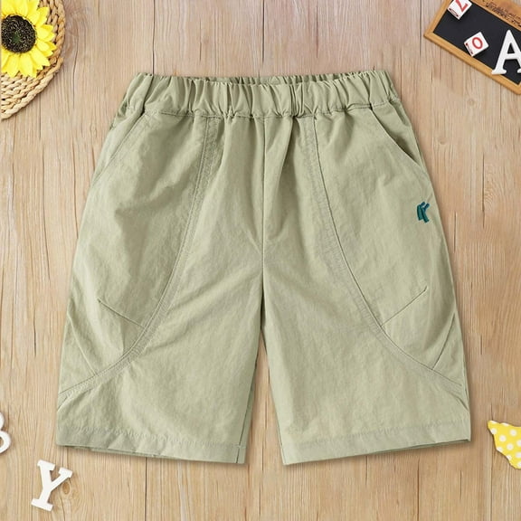 Toddler Boys Shorts Loose Fit Casual Elastic Waist Shorts Toddler Boy Summer Clothes Clothes 2-3 Years Boys Clothes