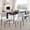 Light Grey-1, variant on SolaceHue Upholstered Dining Chairs Set of 4, Stackable Modern Dining Room Chairs, Kitchen Chairs w/Soft Velvet Backrest & Sturdy Metal Legs for Restaurant, Living Room, Cream Beige