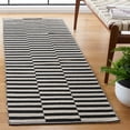 thumbnail image 2 of SAFAVIEH Montauk Raeyln Geometric Cotton Runner Rug, Ivory/Black, 2'3" x 19', 2 of 7