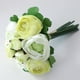 thumbnail image 3 of 6 Camelia de Ramillete Flor Artificial para Decoración Blanco verde, 3 of 8