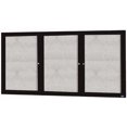 thumbnail image 1 of Aarco Products ODCC4896-3RBK 3-Door Outdoor Enclosed Bulletin Board Aluminum Frame - Black, 1 of 1