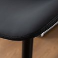 thumbnail image 2 of YOUNIKE Faux Leather Upholstered Bar stools Set of 2, Adjustable Swivel Bar Chair, Counter Height Chairs with Back and Footrest, Black, 2 of 13