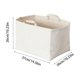 thumbnail image 3 of CaiYueKe Canvas Storage Bag, Foldable Clothes Organizer Bag with Handles, Washable Storage Bag for Toys Blankets Clothing, Breathable Canvas Bin, Under Bed Storage Bag, Multi Size Storage Organizer, 3 of 7