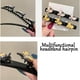thumbnail image 2 of Newnewlooks - Pinzas para el pelo trenzadas con piedras de cristal brillantes, 4 pinzas para el pelo trenzadas triples Rsvelte con 3 pinzas pequeñas para mujer, pinzas pequeñas para trenzas de pelo co, 2 of 7
