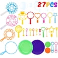 thumbnail image 1 of 27PCS Kids Bubble Wand Set Interactive Bubble Toy Set Bubble Wand Assortment, 1 of 10