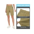 thumbnail image 7 of Little Donkey Andy Women's 9 Inches Shorts for Hiking Golf Travel Lightweight Quick Dry Stretch Khaki L, 7 of 7
