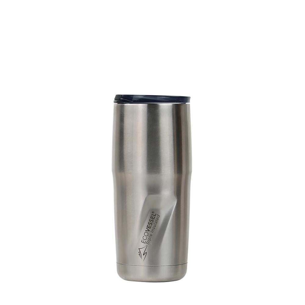 Brushed Silver Stainless-steel Tumbler - 16 Fl Oz
