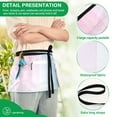 thumbnail image 4 of Yayeee Waist Apron with Pockets for Cooking Waterproof Half Server Aprons, Light Blue Stripes, 4 of 7