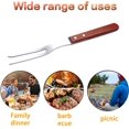 thumbnail image 4 of Meat Forks with Wooden Handle BBQ Stainless Steel Carving Fork for Kitchen Roast, 13 Inch, 4 of 7