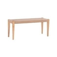 thumbnail image 1 of Pemberly Row 18" Modern Wood/Natural Rope Bench in Natural Brown, 1 of 9