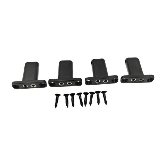 Yinanstore 4 String Electric Guitar String Locking Nut Professional for Electric Guitar Black
