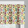 thumbnail image 5 of Ambesonne Cartoon Valance & Curtain, Colorful Motorcycles, 55"x36", Blue Yellow, 5 of 6