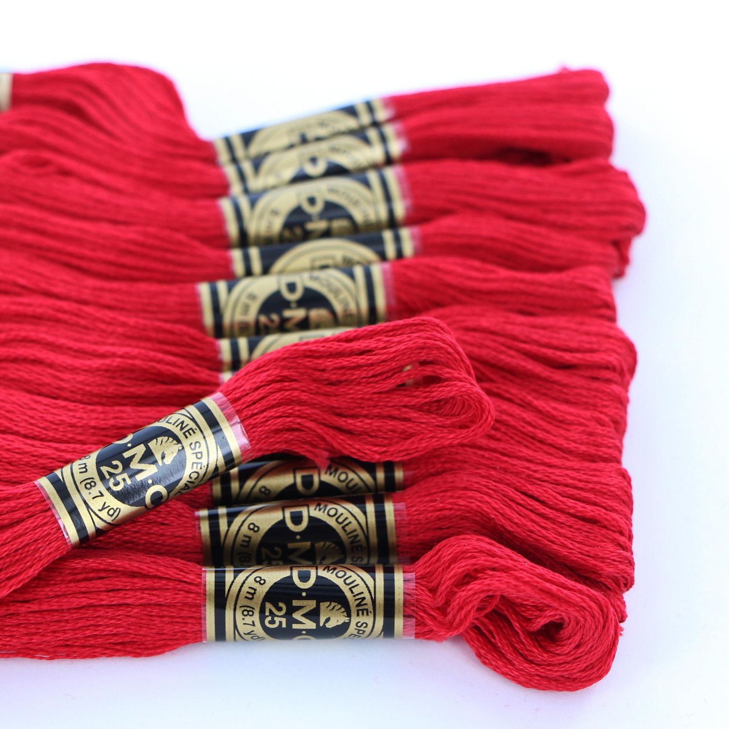 DMC Red Cotton 6 Strand Floss 8m