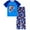 Blue Sports Balls, variant on Aideaone Boys' Pajamas Set Short Sleeves Tops & Long Pants 2-Piece Printed Kid Sleepwear Pajamas Set for Boys 6-14Y