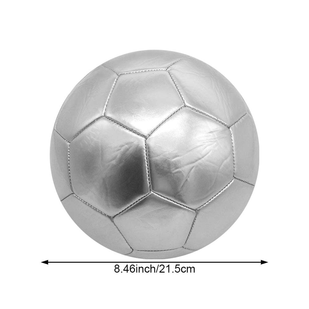 Vjnyvs Football Size 5, Durable Lightweight Training Soccer Ball, Outdoor Match & Practice Football, Metallic Soccer Ball