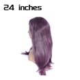 thumbnail image 5 of 24 Inches Front Lace Wig Synthetic Long Wave Purple Wigs for Women, 5 of 5