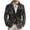 Black 2, variant on Men's Corduroy Western Print Blazer Vintage Single Button Coat Long Sleeve Jacket with Pockets Black XXXL