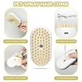 thumbnail image 2 of Crtynell Spray Cat Brush for Shedding - Cat/Dog Steam Brush, Cat Bath Brush, Pet Steam Brush, Cat Brush with Water - Pet Spray Hair Comb, Cat Hair Brush with Steamer (white), 2 of 6