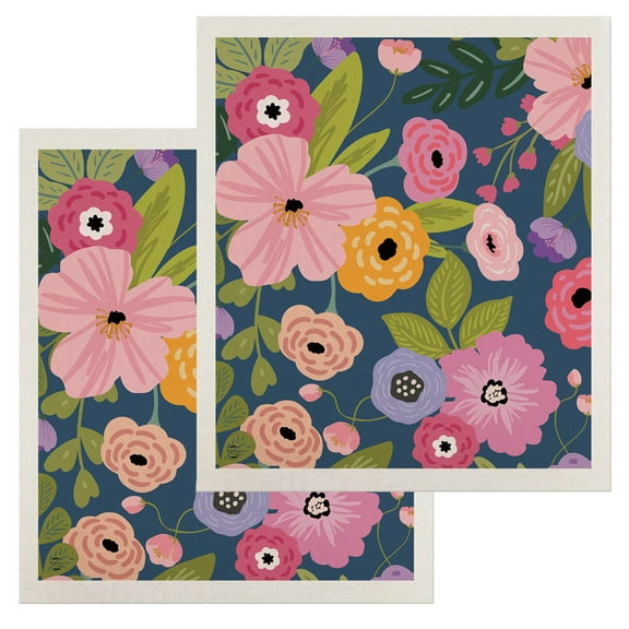 Briarwood Lane Happy Blooms Swedish Dishcloth (2-pack)
