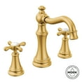 thumbnail image 5 of Moen Ts42114 Weymouth Double Handle Widespread Bathroom Faucet - Nickel, 5 of 7