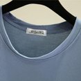 thumbnail image 7 of Soft Cotton T-Shirts for Women Spring Fall Base Tee Shirt Crew Neck Top Solid Color Casual Lightweight Tshirts (L, Blue 01), 7 of 7