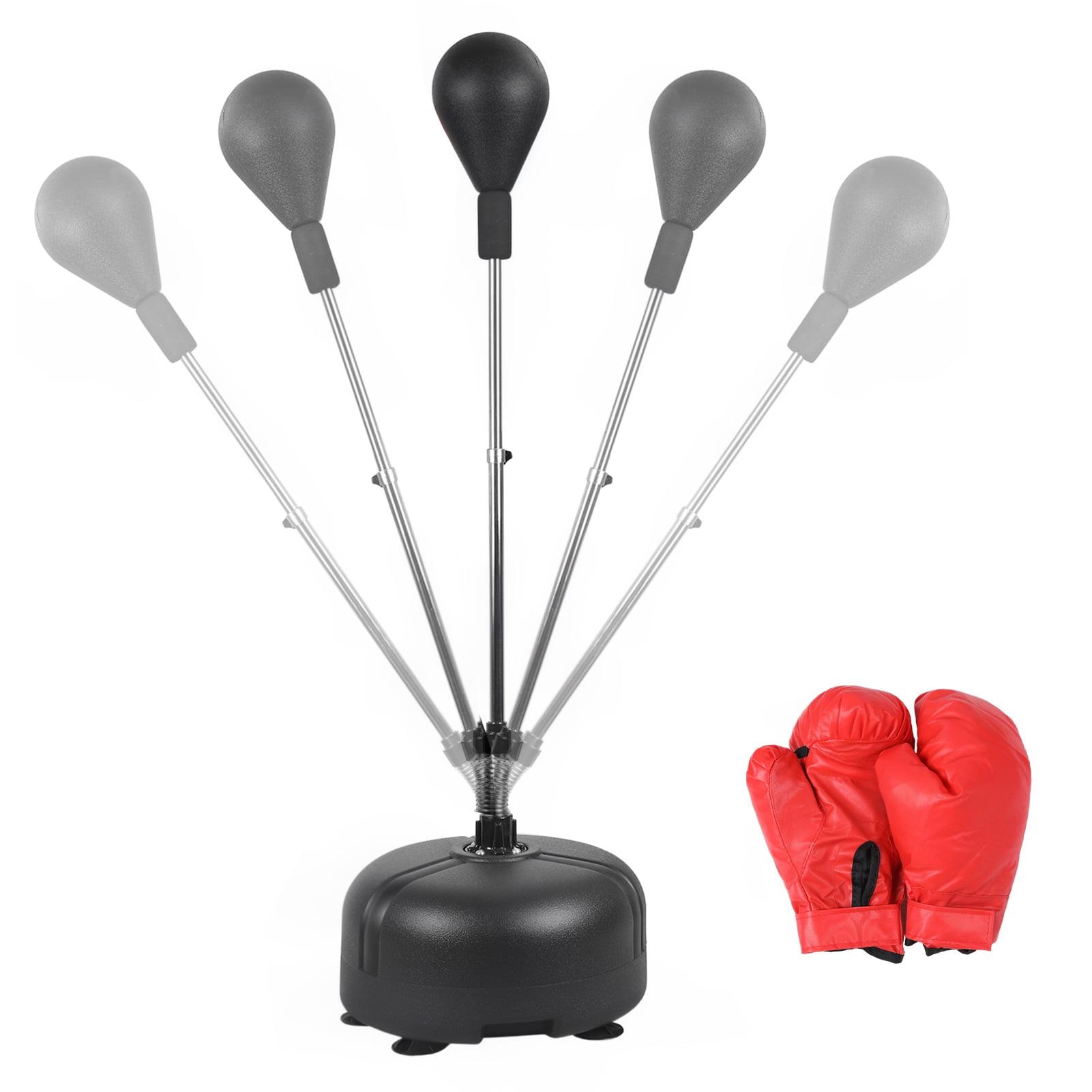 ziertyon Freestanding Punching Bag with Boxing Gloves Heavy Boxing Bag with Suction Cup Base - Stand Kickboxing Bag