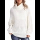 thumbnail image 3 of Suéter de Cuello Alto, Larga, Estilo Globo, Liso, para Mujer, para Invierno y Otoño. L, 3 of 5