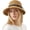 Coffee, variant on Straw Bonnet Hat for Women, Wide Brim Foldable Packable Sun Bucket Hat UPF50+ Summer Beach Cap for Travel Outdoor
