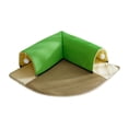 thumbnail image 4 of FITYLE 2 in 1 Cat Tunnel Bed for Indoor Cats, with Removable Washable Mat, for Kitten Puppy Cat House with Toy Ball Playing Exercise green 60cm, 4 of 10