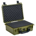 thumbnail image 3 of MEIJIA Portable All Weather IP67 Waterproof Hard Case with Foam,Fit Use of Drones,Camera,Equipments,Pistols,Green,15.98x12.99x6.85inches, 3 of 5