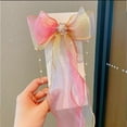 thumbnail image 3 of Fiudx Clip de Lazo de Malla, Diseño Ligero con Borlas de Cinta, Agarre Fuerte para Una Sujeción Segura, Decoración Versátil para El Cabello para Moños o Colas de Caballo, Perfecto para La Escuela o F, 3 of 3