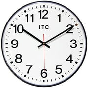 Infinity Instruments Prosaic Business Round Wall Clock 12" Black