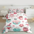 thumbnail image 2 of Castle Fairy 3-Piece Queen Comforter Set - Kids Kawaii Snowman, 2 of 8