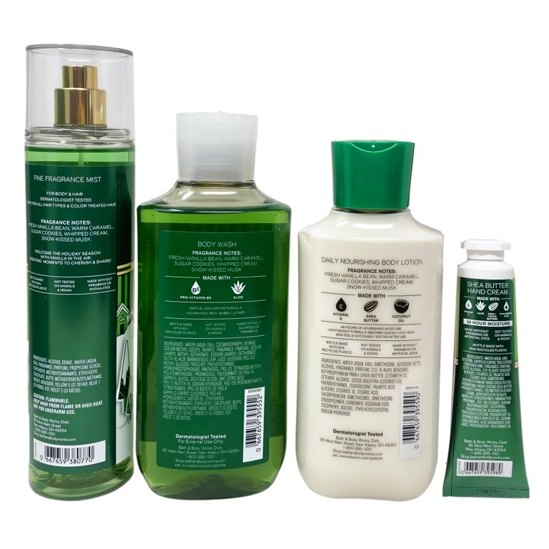 Bath & Body Works Vanilla Bean Noel Gift Bag Set - Fragrance Mist