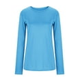 thumbnail image 3 of New & Trending for Spring Sawvnm Women's Fashion Solid Loose Long Sleeve T-shirt Pullover Tops for Women, 3 of 6