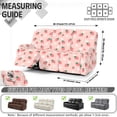 thumbnail image 7 of Xoenoiee Strawberry Floral Print 8 Pieces Recliner Sofa Covers Stretch Soft 3 Seats Couch Cover Anti-Slip Sofa Slipcover Furniture Protector with Elastic Bottom for Kids Pet, 7 of 7